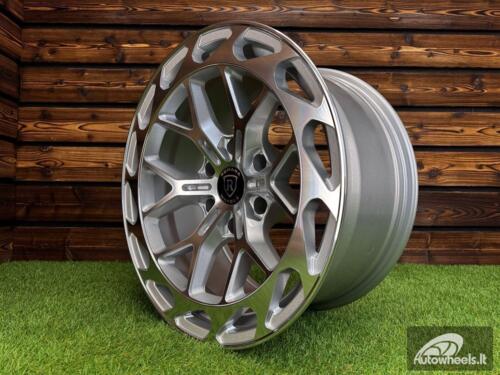 Ratlankis Rohana RFX19 R18X9J 6X139.7 ET-12 110.1 Silver with Diamond Cut
