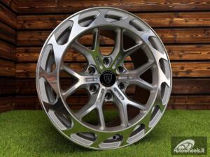 Ratlankis Rohana RFX19 R18X9J 6X139.7 ET-12 110.1 Silver with Diamond Cut