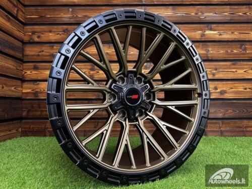 Ratlankis Vortek Off-Road VRT-608 R20X10J 6X139.7 ET-18 110.1 Dark Bronze with Black Ring
