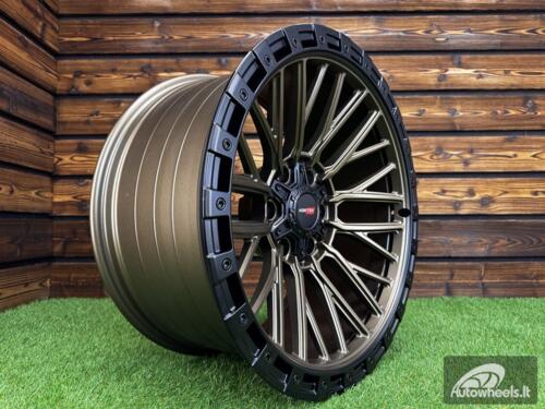 Ratlankis Vortek Off-Road VRT-608 R20X10J 6X139.7 ET-18 110.1 Dark Bronze with Black Ring