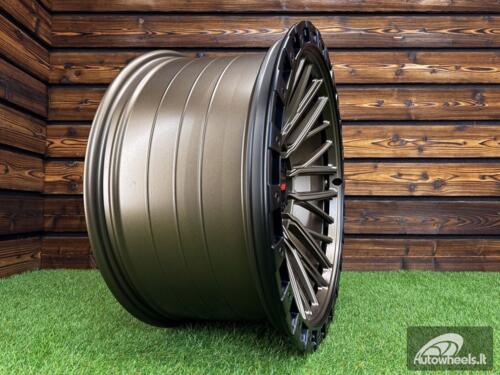 Ratlankis Vortek Off-Road VRT-608 R20X10J 6X139.7 ET-18 110.1 Dark Bronze with Black Ring