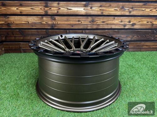 Ratlankis Vortek Off-Road VRT-608 R20X10J 6X139.7 ET-18 110.1 Dark Bronze with Black Ring
