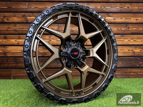 Ratlankis Vortek Off-Road VRT-603 R18X9J 6X139.7 ET0 110.1 Dark Matt Bronze with Black Ring