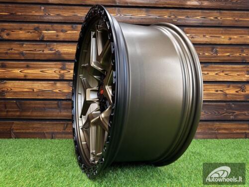 Ratlankis Vortek Off-Road VRT-603 R18X9J 6X139.7 ET0 110.1 Dark Matt Bronze with Black Ring