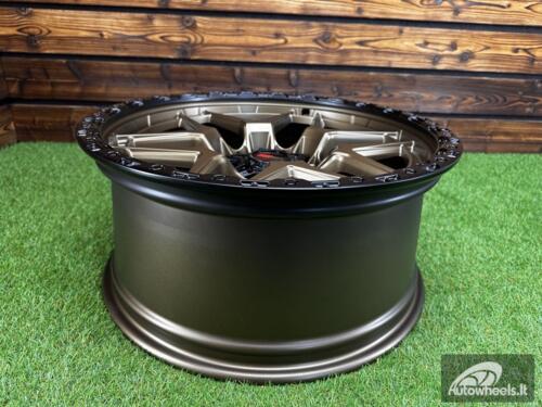 Ratlankis Vortek Off-Road VRT-603 R18X9J 6X139.7 ET0 110.1 Dark Matt Bronze with Black Ring