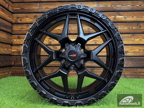 Ratlankis Vortek Off-Road VRT-603 R20X9J 6X139.7 ET0 110.1 Matt Black