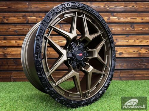 Ratlankis Vortek Off-Road VRT-603 R20X9J 6X139.7 ET0 110.1 Dark Bronze with Black Ring