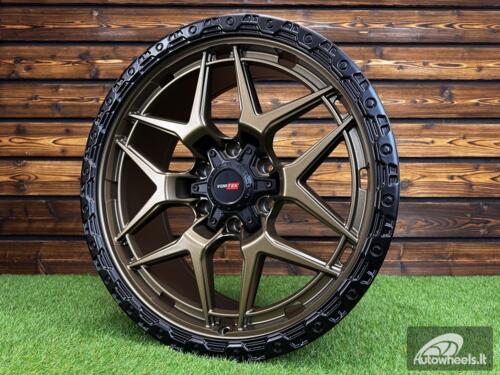 Ratlankis Vortek Off-Road VRT-603 R20X9J 6X139.7 ET0 110.1 Dark Bronze with Black Ring