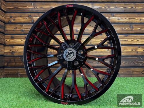 Ratlankis XF Off-Road XF-237 R20X10J 5X127 ET-25 71.6 Bright Black with Red Milling