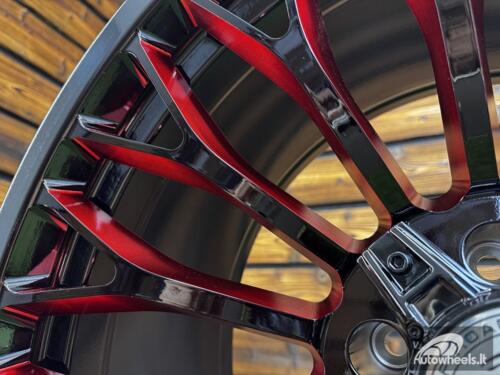 Ratlankis XF Off-Road XF-237 R20X10J 5X127 ET-25 71.6 Bright Black with Red Milling