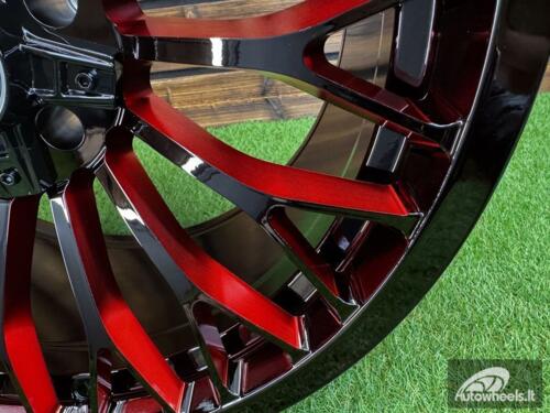 Ratlankis XF Off-Road XF-237 R20X10J 5X127 ET-25 71.6 Bright Black with Red Milling