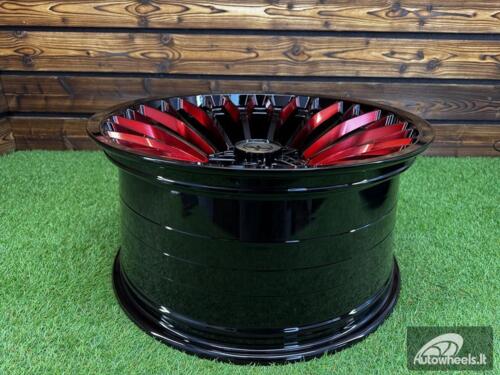 Ratlankis XF Off-Road XF-237 R20X10J 5X127 ET-25 71.6 Bright Black with Red Milling