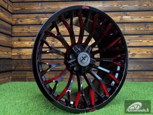 Ratlankis XF Off-Road XF-237 R20X10J 5X127 ET-25 71.6 Bright Black with Red Milling