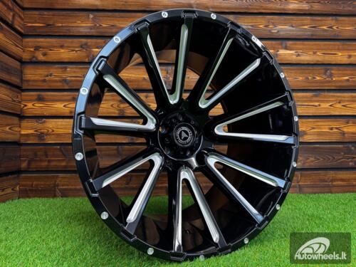 Ratlankis Offroad XR-110 R22X12J 5X114.3 ET-44 67.1 Gloss Black with Milling