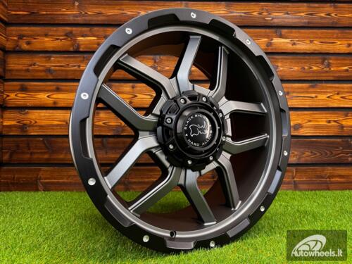 Ratlankis Black Rhino Offroad Kelso R20X9J 5X150 ET18 110.1 Matt Gunmetal with Matt Black Lip