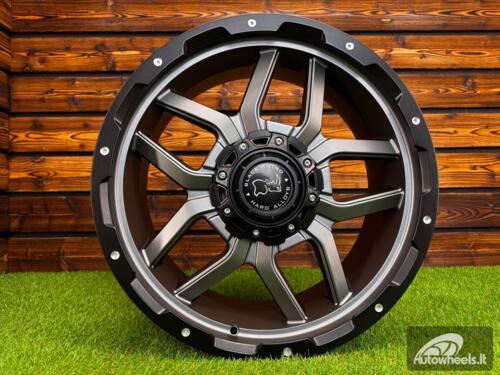 Ratlankis Black Rhino Offroad Kelso R20X9J 5X150 ET18 110.1 Matt Gunmetal with Matt Black Lip