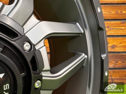 Ratlankis Black Rhino Offroad Kelso R20X9J 5X150 ET18 110.1 Matt Gunmetal with Matt Black Lip