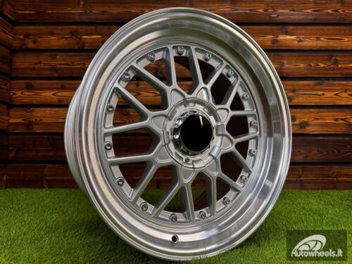 Ratlankis BBS RS Style R18X9J 5X114.3 ET25 73.1 Silver with Diamond Cut Lip