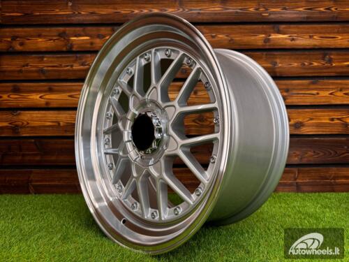 Ratlankis BBS RS Style R18X9J 5X114.3 ET25 73.1 Silver with Diamond Cut Lip