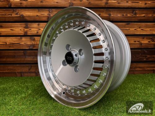 Ratlankis R14x6.5  4X100  ET  20  67.1  L475  Silver+Polished Lip (SP)  For RACIN  (R)  (RONAL Style)