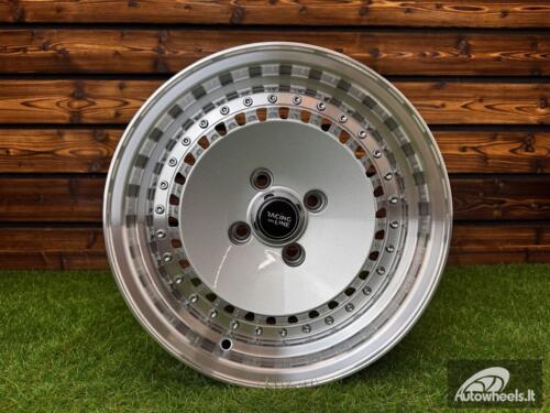 Ratlankis R14x6.5  4X100  ET  20  67.1  L475  Silver+Polished Lip (SP)  For RACIN  (R)  (RONAL Style)