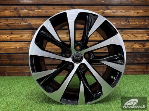 Ratlankis R18x7.5  5X114.3  ET  40  60.1  B5757  Black Polished (MB)  For LEX  (Z4)