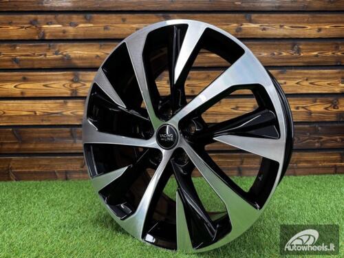 Ratlankis R18x7.5  5X114.3  ET  40  60.1  B5757  Black Polished (MB)  For LEX  (Z4)